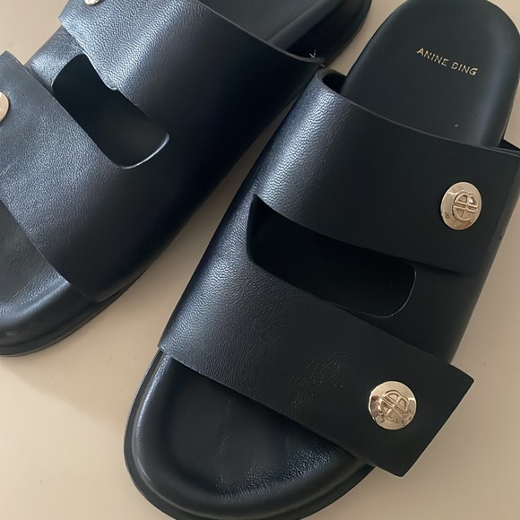 Anine Bing Ella Slides Size 39 - Picture 2 of 7